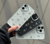 Transparent Bow Glittery Shimmer Case For IPhone Models ( FLAT 50% OFF Today)